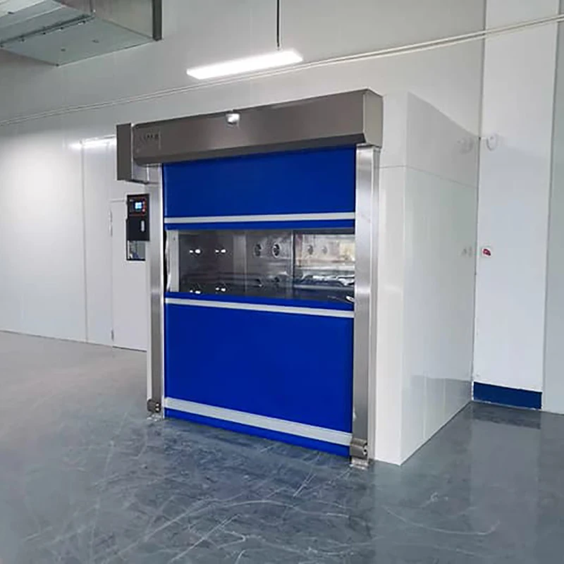 Superior Quality Stainless Steel Fast Rolling Door Cargo Air Shower For Clean Room