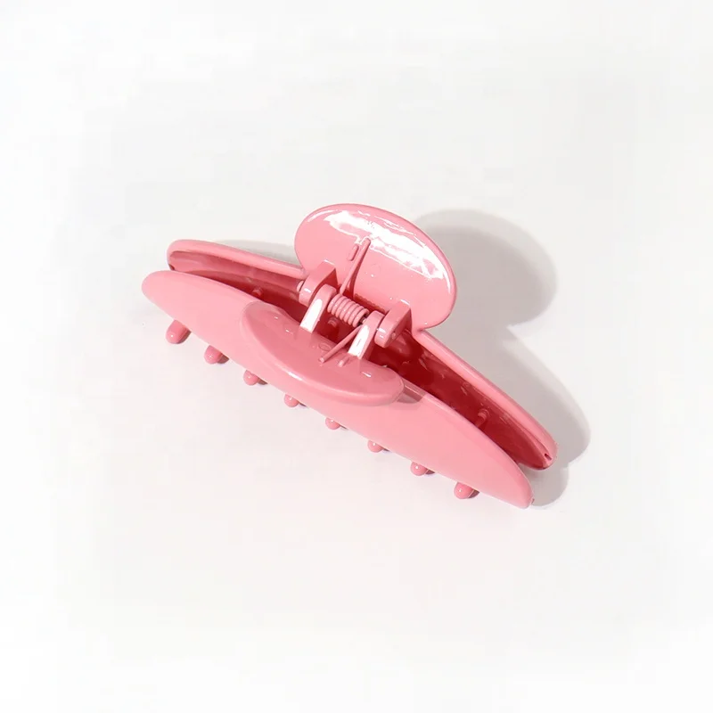B.PHNE factory Custom logo pink hair accessories Eco-friendly Cellulose Acetate/plastic Hair Claw Clip for women