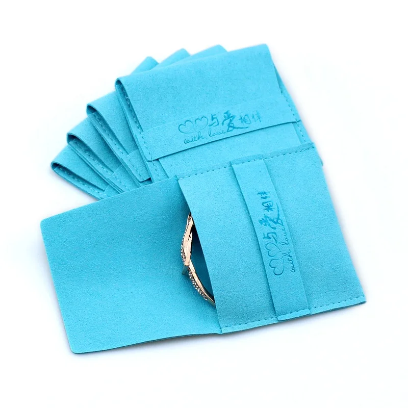 
logo printed custom envelope bag wholesale drawstring pouches gift packaging cosmetic jewelry packaging bags 