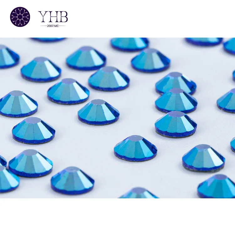 2025 YHB Factory Epoxy Resin for Art Crystal Clear Decorative Stones SS0-SS48 Flat Bottom Hot Fix Nail Art Clothes Rhinestone