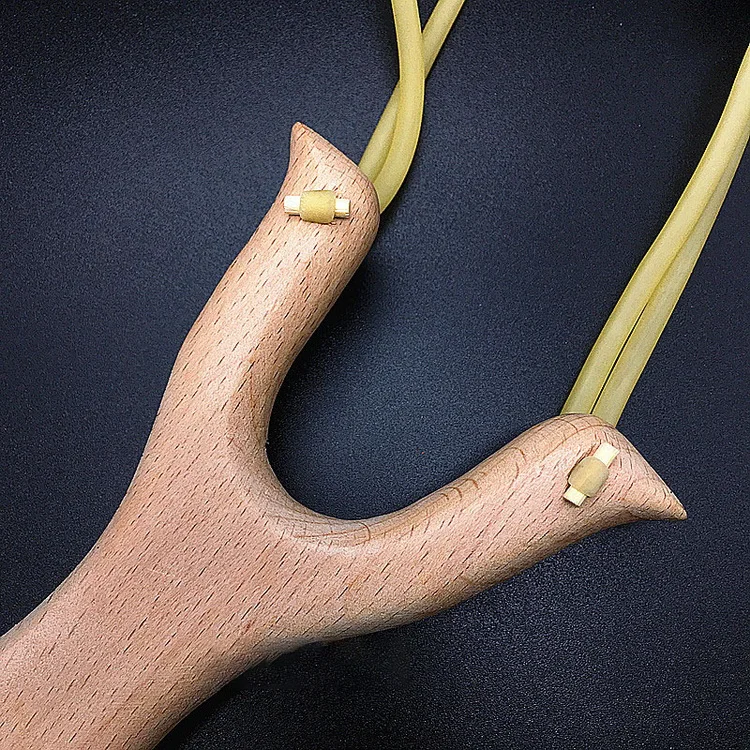 Outdoor Traditional Rubber Band Group Children Toy Wooden Hunting Slingshot