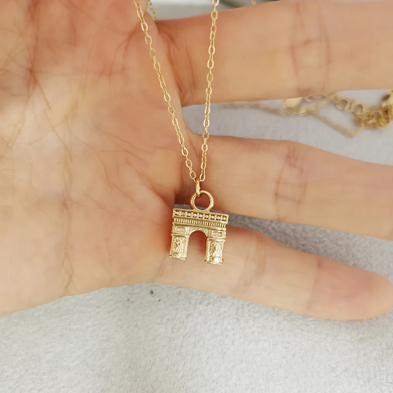 18k Gold Plated Stainless Steel Pendant Women Fashion Fine Jewelry Necklaces