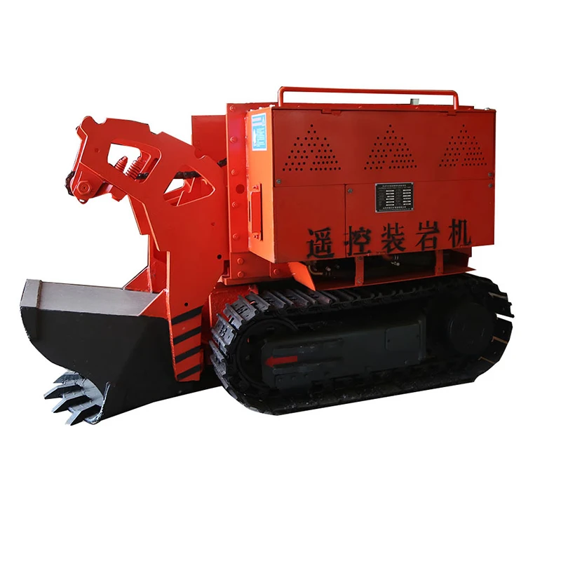 Small Crawler Underground Pneumatic Mucking Rock Loading Machine Tunnel Electric Crawler Rock Shovel Loader Price
