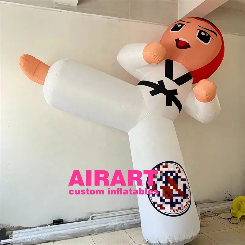 Inflatable Karate cartoon toy inflatable Taekwondo boy