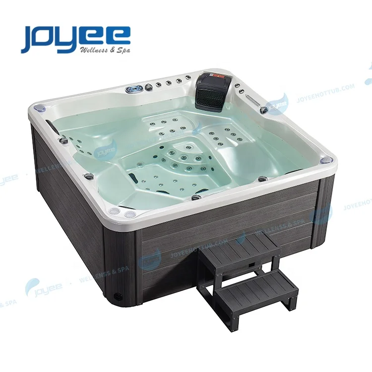 JOYEE China Manufacture of Spa Hot Tub 5 Persons Latest Design with jacuzzier 2 Lounger 3 Seat Aussenwhirlpool Outdoor Whirlpool