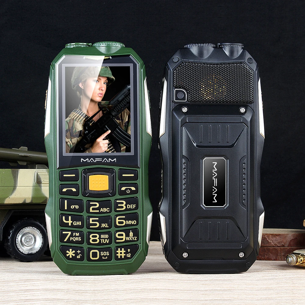 unlocked 2.4 inch mafam phone walkie talkie with antenna dual sim card mobile M2+ power bank battery real 4000mah E0260
