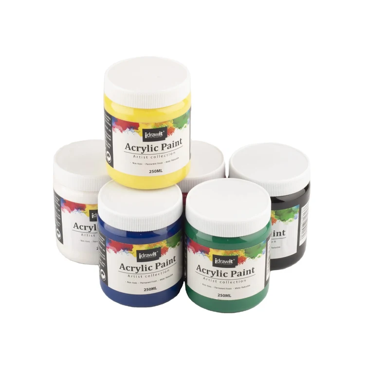 Acrylic Paint 500 ml  Custom Bulk Artist Acrylic Paint 500ml for Canvas Drawing Set Watercolor Oil Acrylic Painting for Artist