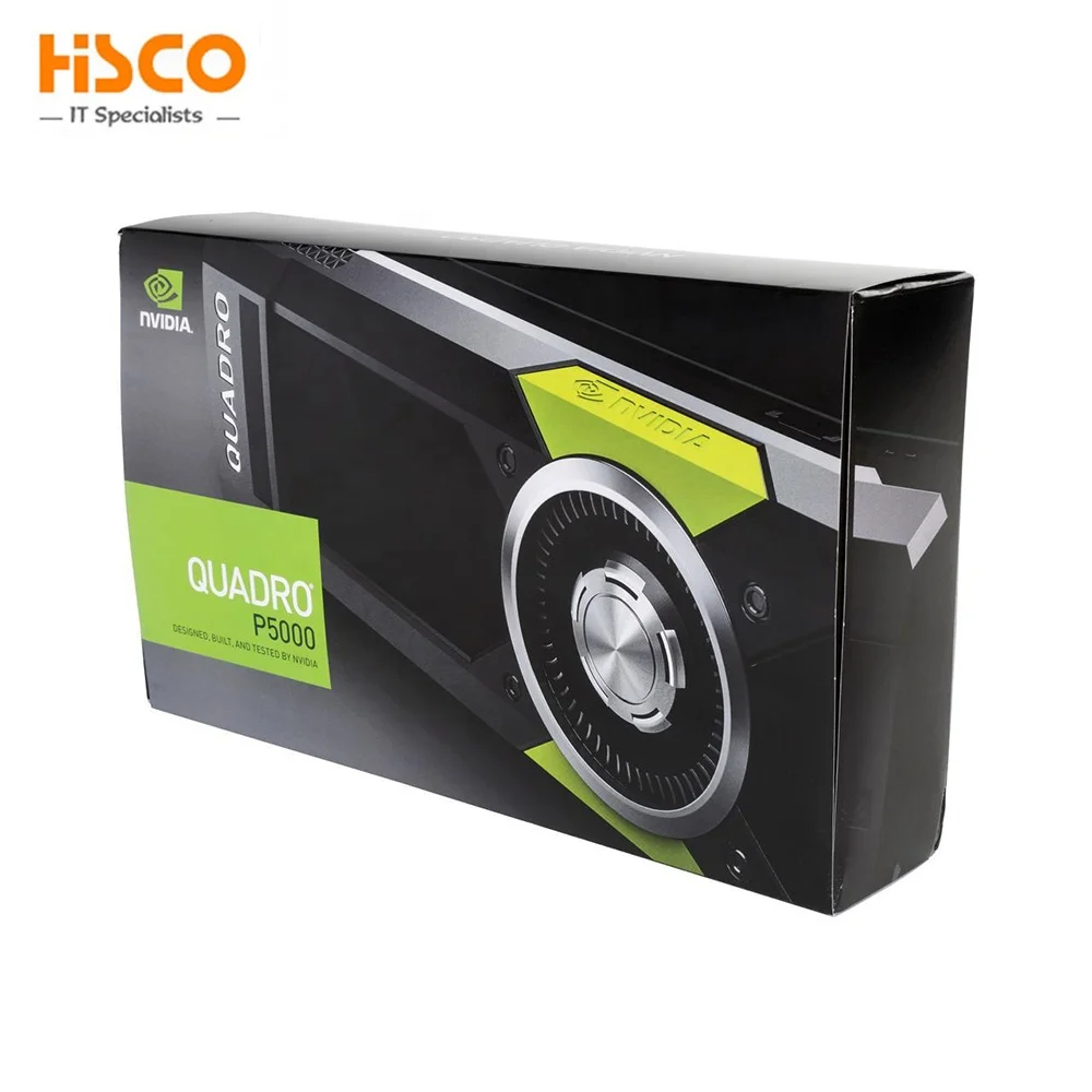 Для NVIDIA Квадро P5000 VCQP5000-PB 16GB 256-bit GDDR5X PCI Express 3 0x16 во весь рост видеокарта установки