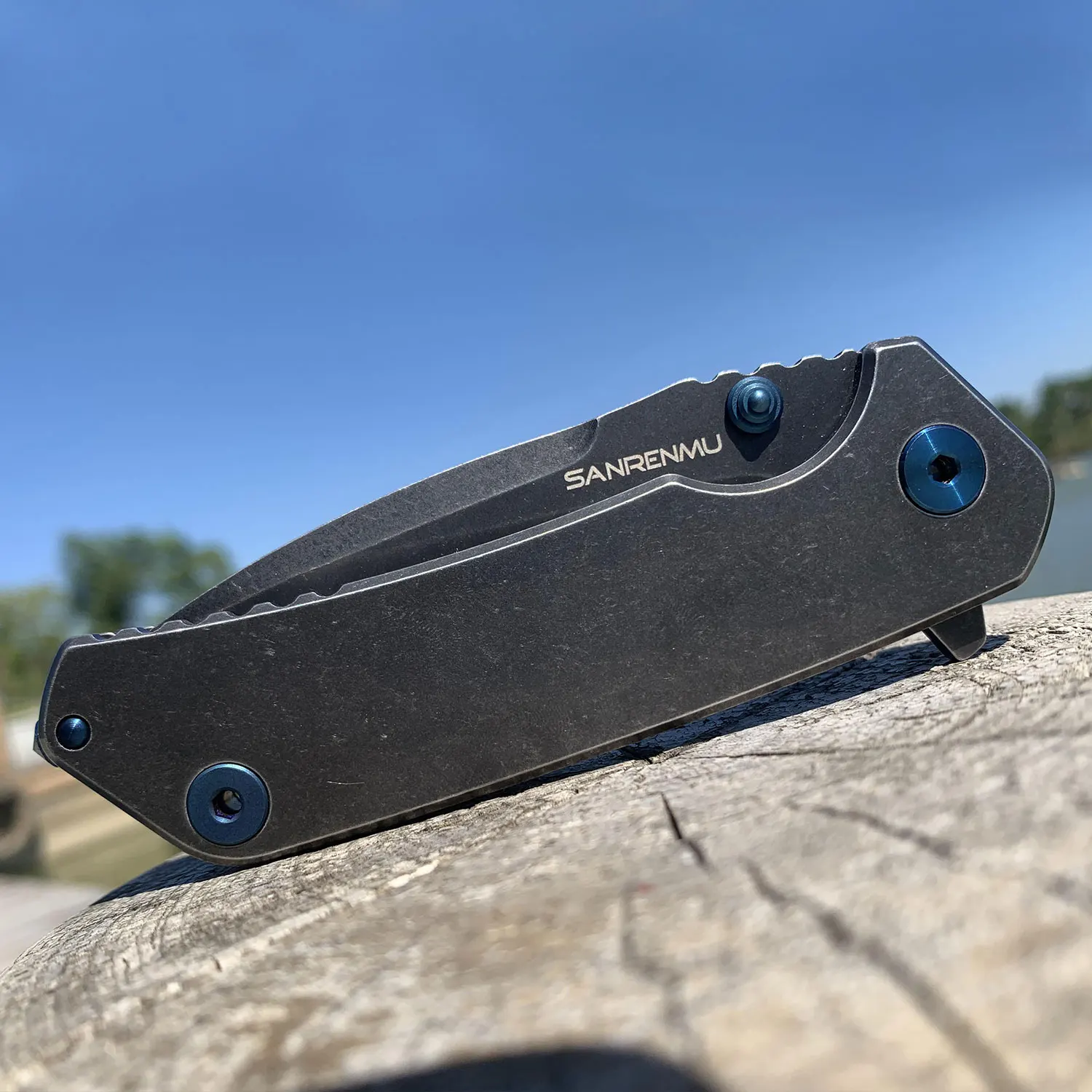 SANRENMU 9008 SB EDC Tool Outdoor Survival Camping Pocket Folding Knife