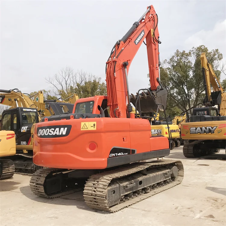 Сделанная в Корее Землеройная техника 14 тонн б/у doosan dx 140 dx140 dx140-9 экскаватор для продажи