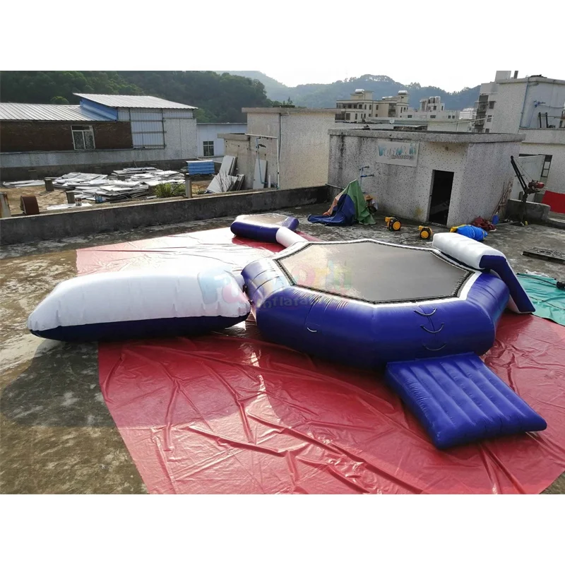 Оптовая продажа Мега аквапарк саней gonflable geant прыжки плавающие водные игры надувной водный