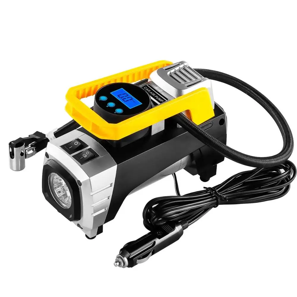 
Portable mini 12v car tyre inflator /electric ac compressor 120w 150psi double cylinder diesel air compressors  (62241972548)