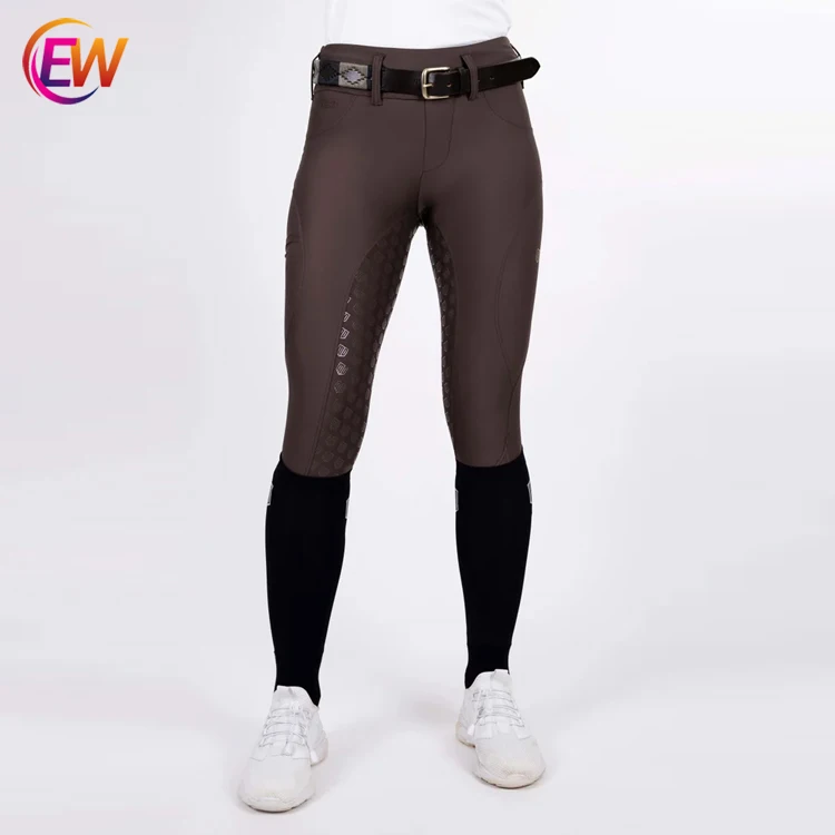 EW Equine Customized High Quality Full Seat Grip Silicone Riding Horse Addison Performance Breeches