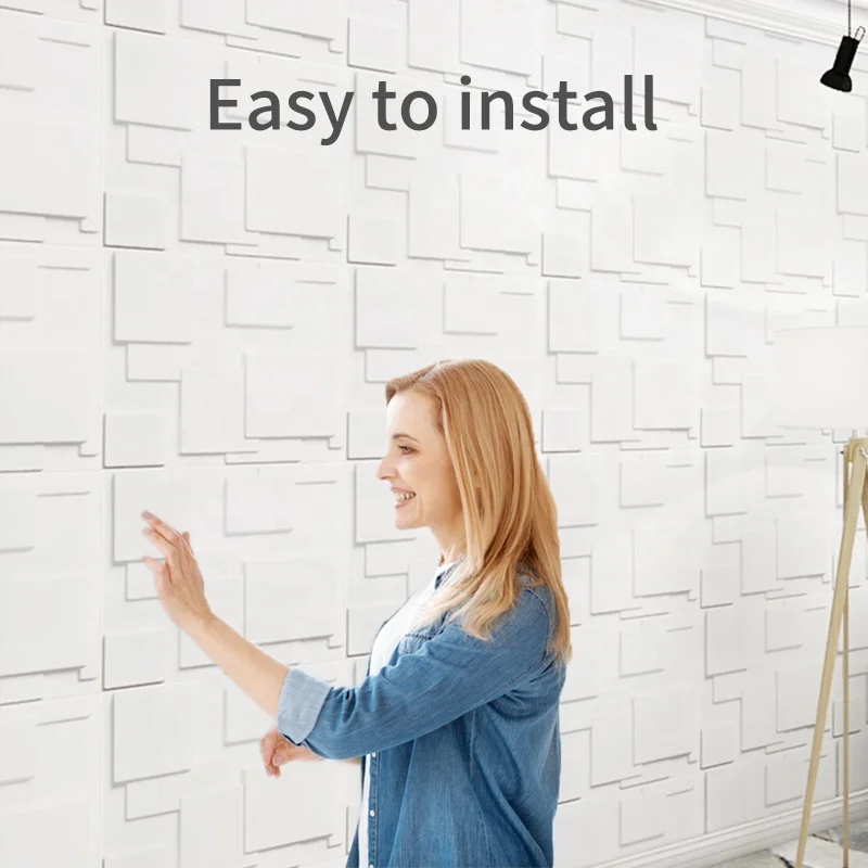 Waterproof Wall Panel Fireproof Wall Coatings Colorful Home Decorative Plastic 3D Wall Panel