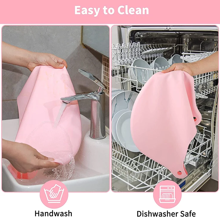 Reusable Silicone Slow Cooker liner Fit 6-8 Quarts Crockpot Leakproof and Easy Clean Bags Liners for Oval or Round Pot