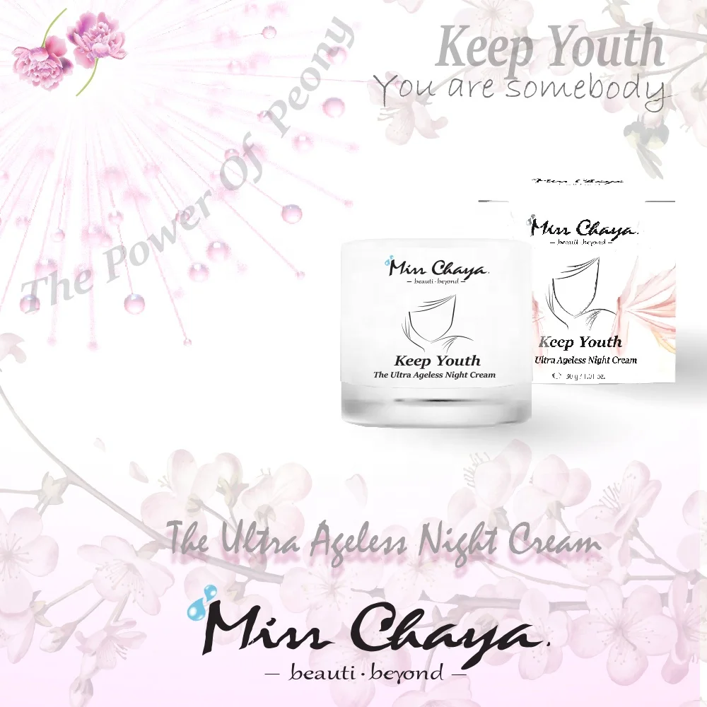 
MISS CHAYA Ageless Night Cream Keep Youth Adults Female Regular Size Safe and Trusted OBM (original Brand Manufacturing) 
