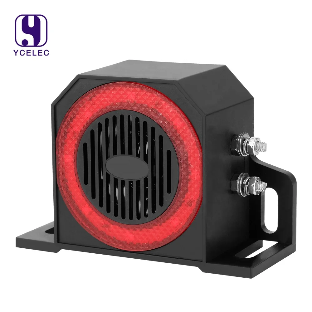 12V--48V beep sound reverse horn backup alarm with led
