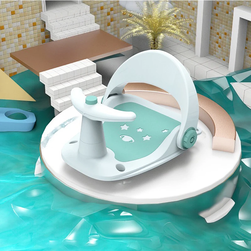 Infant Bath Seat with Secure Suction Cups Non-Slip Toddler Bath Seat, Bathtub Seat for Baby