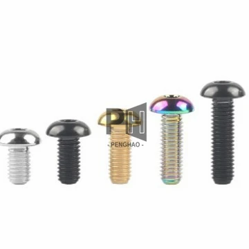 Titanium Torx Socket Button Head Bolt M5 Allen Key Ti Screws for Bicycle Bottle Cage Cycling Bike Water Bottle Holder