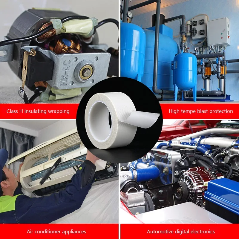 High temperature resistant insulation fiberglass cloth tape used for transformer reactor insulation strapping