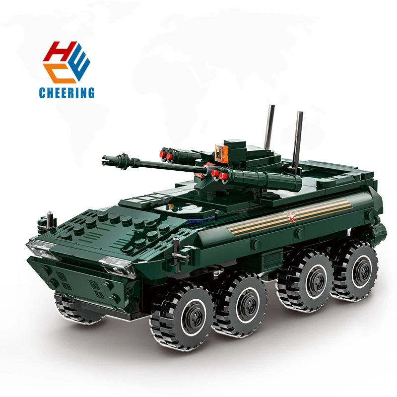Военная серия 3516 MOC модель VPK-7829 Боевая машина Бумеранг набор блоков Детский развивающий строительный блок пластиковая игрушка