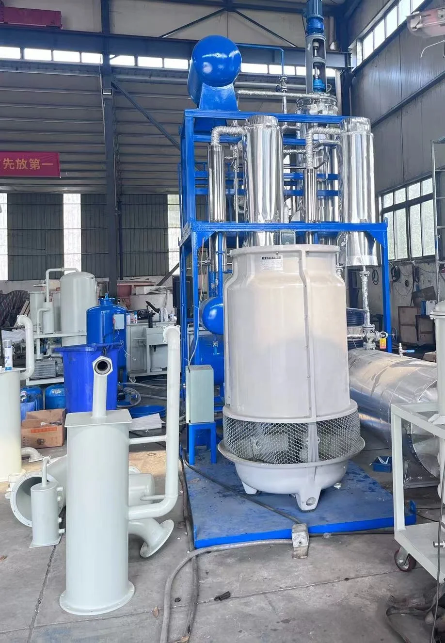 Waste lube waste engine oil/used motor oil recycling distillation refinery equipment for diesel/base oil machine