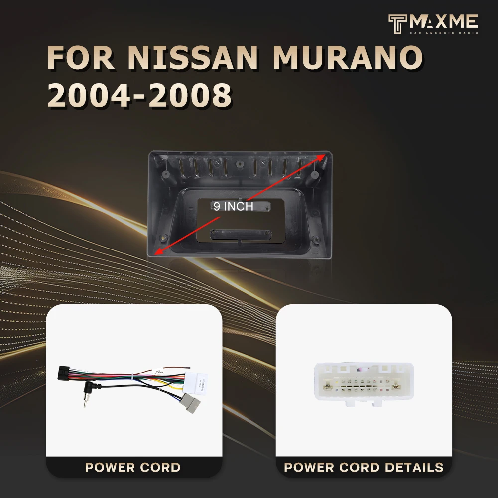 Maisimei Factory Wholesale  Car DVD Frame FOR NISSAN Murano 2004-2024 With Cable Can bus 9 inch 10 inch LHD