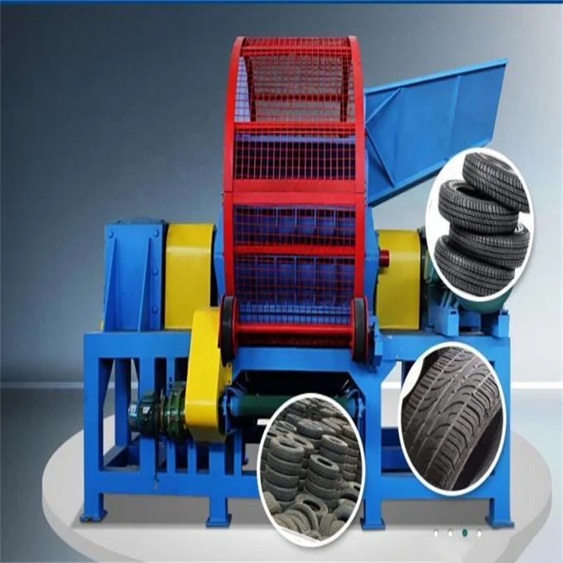 Automatic Waste Tire Recycling line rubber powder line shredder rubber powder crushing tire recycling line