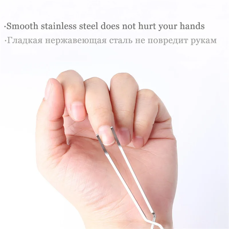 Nail Art Tweezers Stainless Steel Cross Action Tweezers Multifunctional Shaped Nail Clip Manicure Curve Nipper Nail Tools