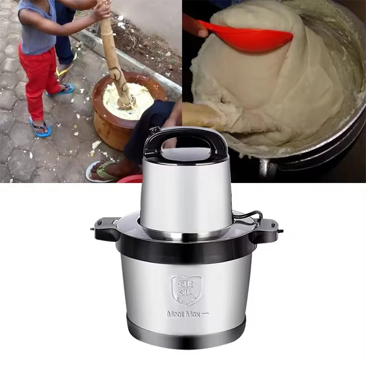 6l 8L 10L 12L 15L household stainless steel meat chopper blender fufu yam pounding machine pounder electric meat grinder