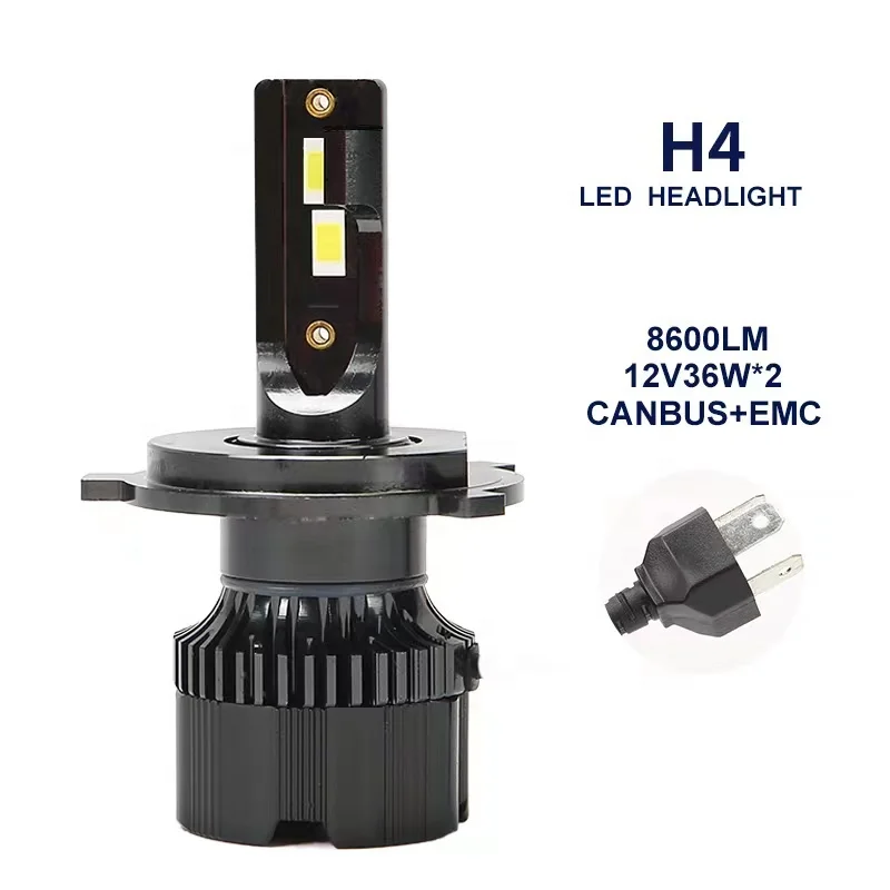 Фабрика K5 8600lm 72w фары для P13W h13 h1 h7 9005 9006 Авто светодиодные лампы мотоцикла h4
