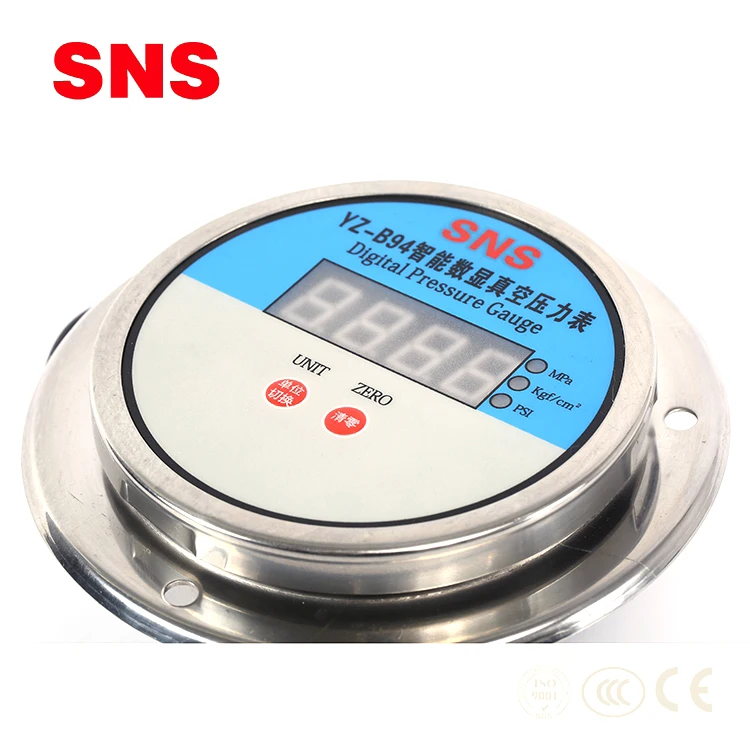 SNS YZ-S9 supplier Intelligent Industrial Digital Pressure Gauge with LED