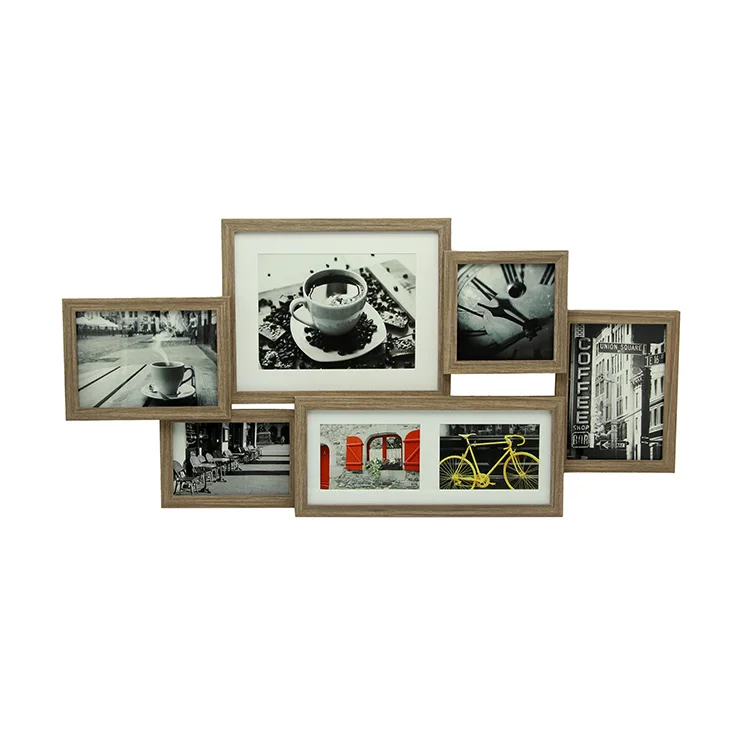 Оптовая продажа украшения для дома цветные коллажи фоторамки Grey MDF деревянные индивидуальные BSCI модная футбольная фоторамка Fengyuan