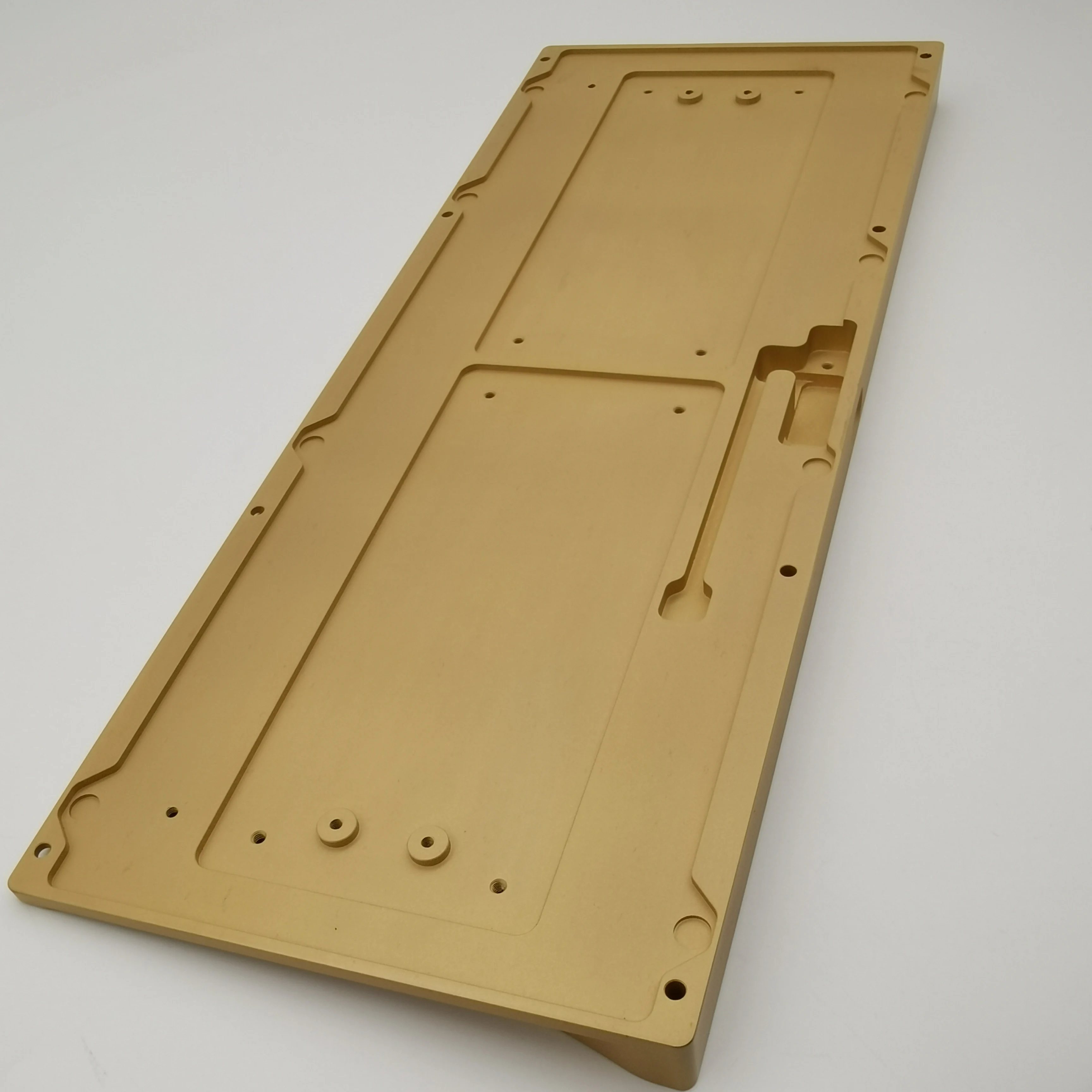 mechanical keyboard case keyboard anodized aluminiumparts Mechanical Keyboard Case Plate Weight Top Bottom OEM