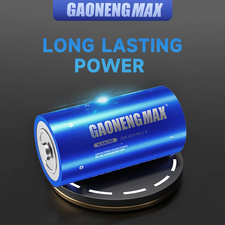 High quality LR20 D size battery 1.5Volt lr20 alkaline battery Alkaline Primary Batteries
