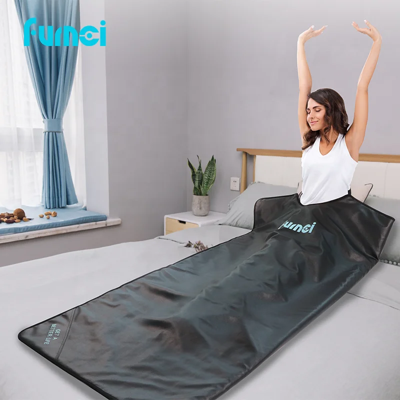 100%Factory best rated customizable infrared sauna blanket detox 1 zone zip up sauna blanket low emf