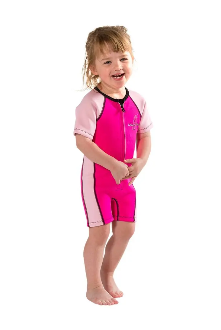 Customized breathable neoprene swimwear short sleeve for kids