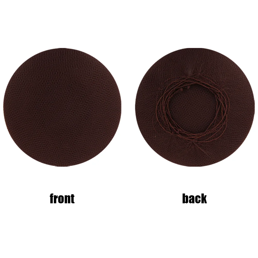 ML 144pcs/set Top quality nylon hair net star dance recital Buns Hair Extension Weaving brown hairnets invisible disposable