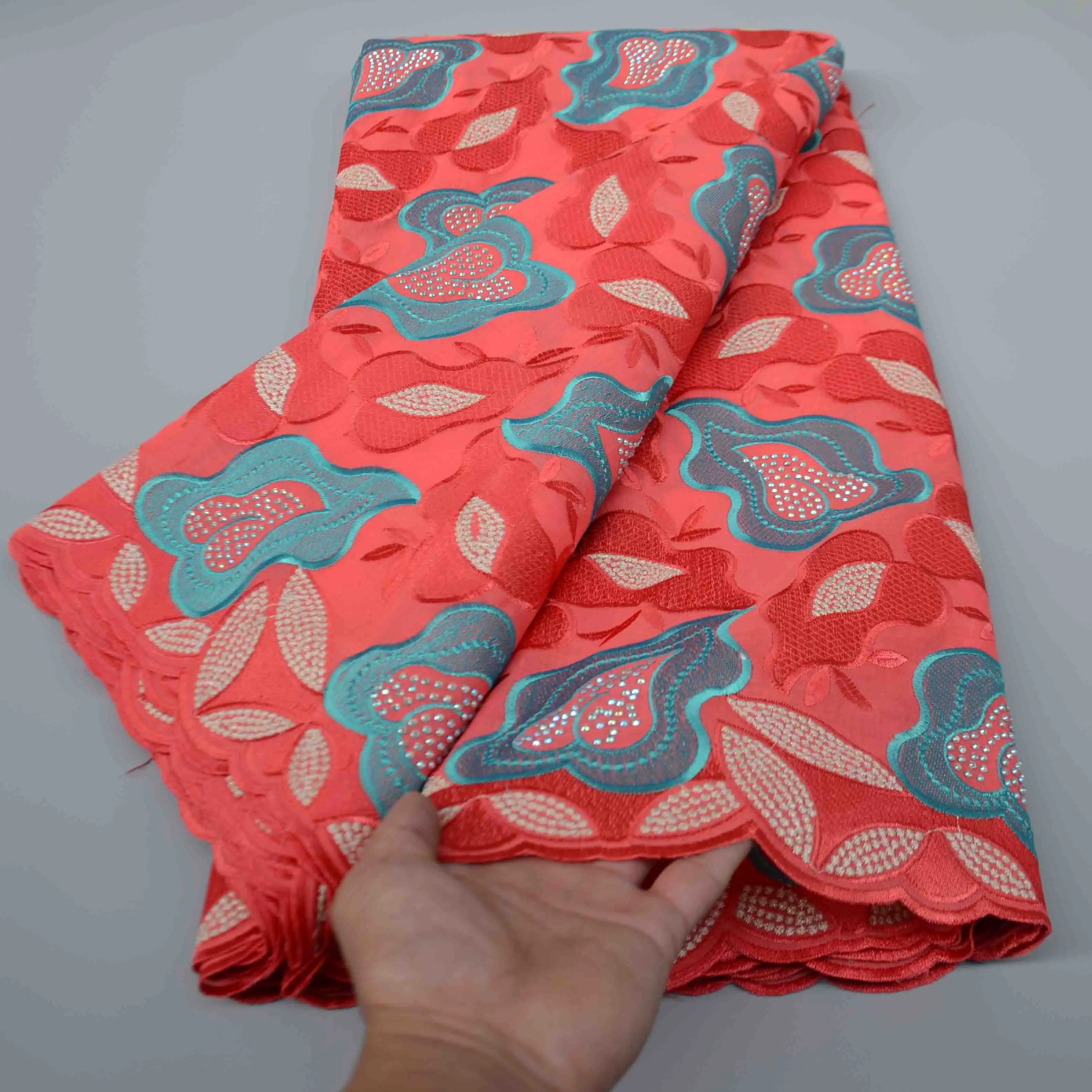 High quality african swiss voile laces 100% cotton lace fabric wholesale