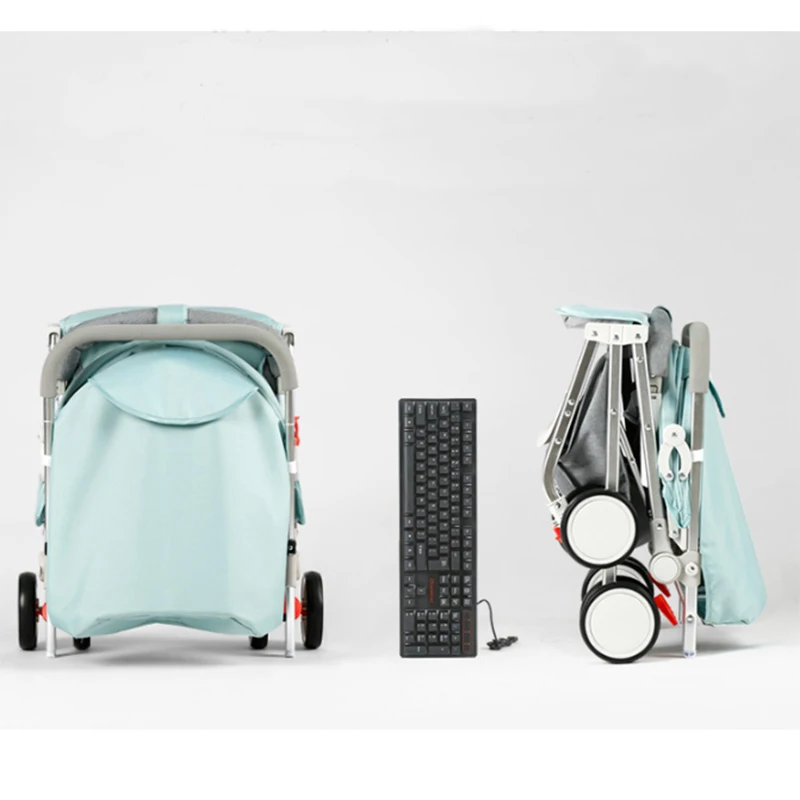 Free accessories high quality baby bicycle stroller folding kids pram with cup holder and mosquito net