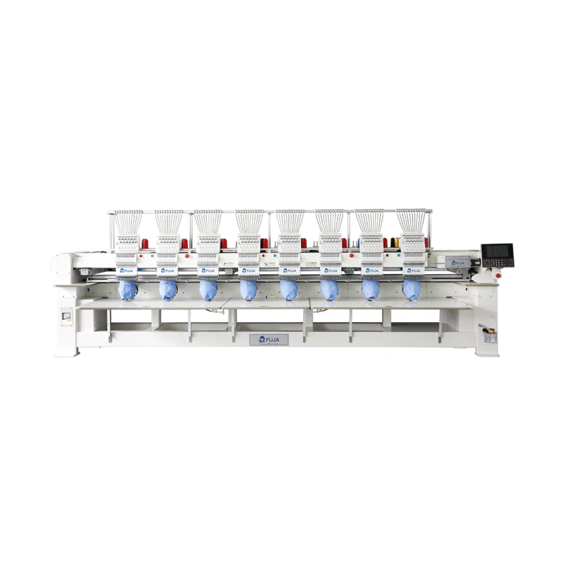 Industrial 8 Head 12 Needles Automatic Barudan Cap T-shirt Embroidery Machine