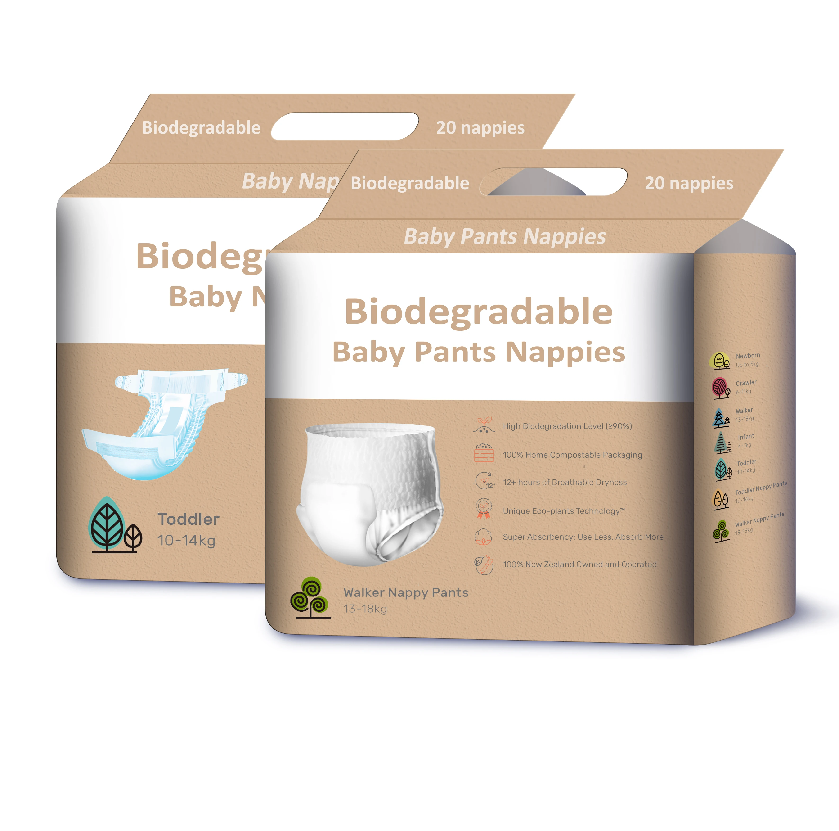 Organic Premium Quality B Grade Bamboo Biodegradable Super Thin Baby Diaper Girl