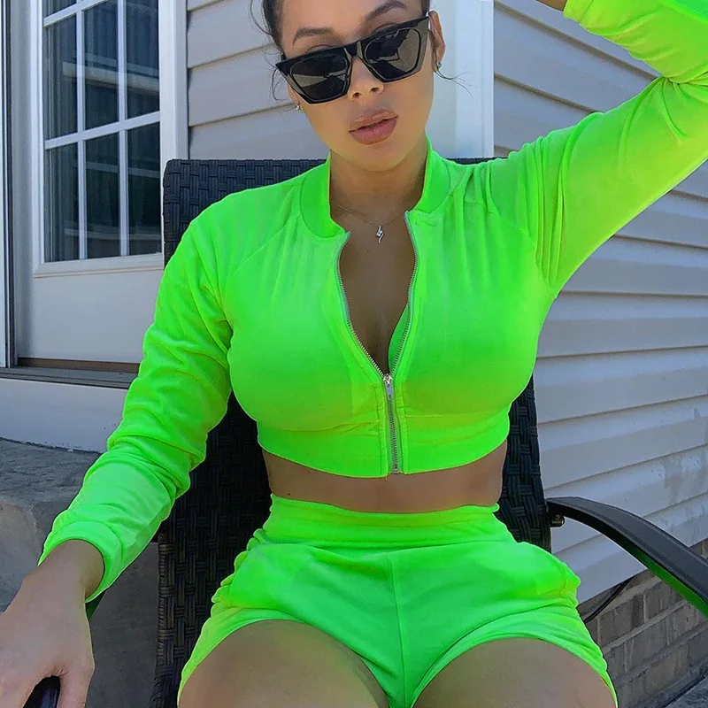 PH-2061327 2020 Новое поступление, летние женские бархатные комплекты из 2 предметов, короткий топ и шорты, повседневные спортивные костюмы