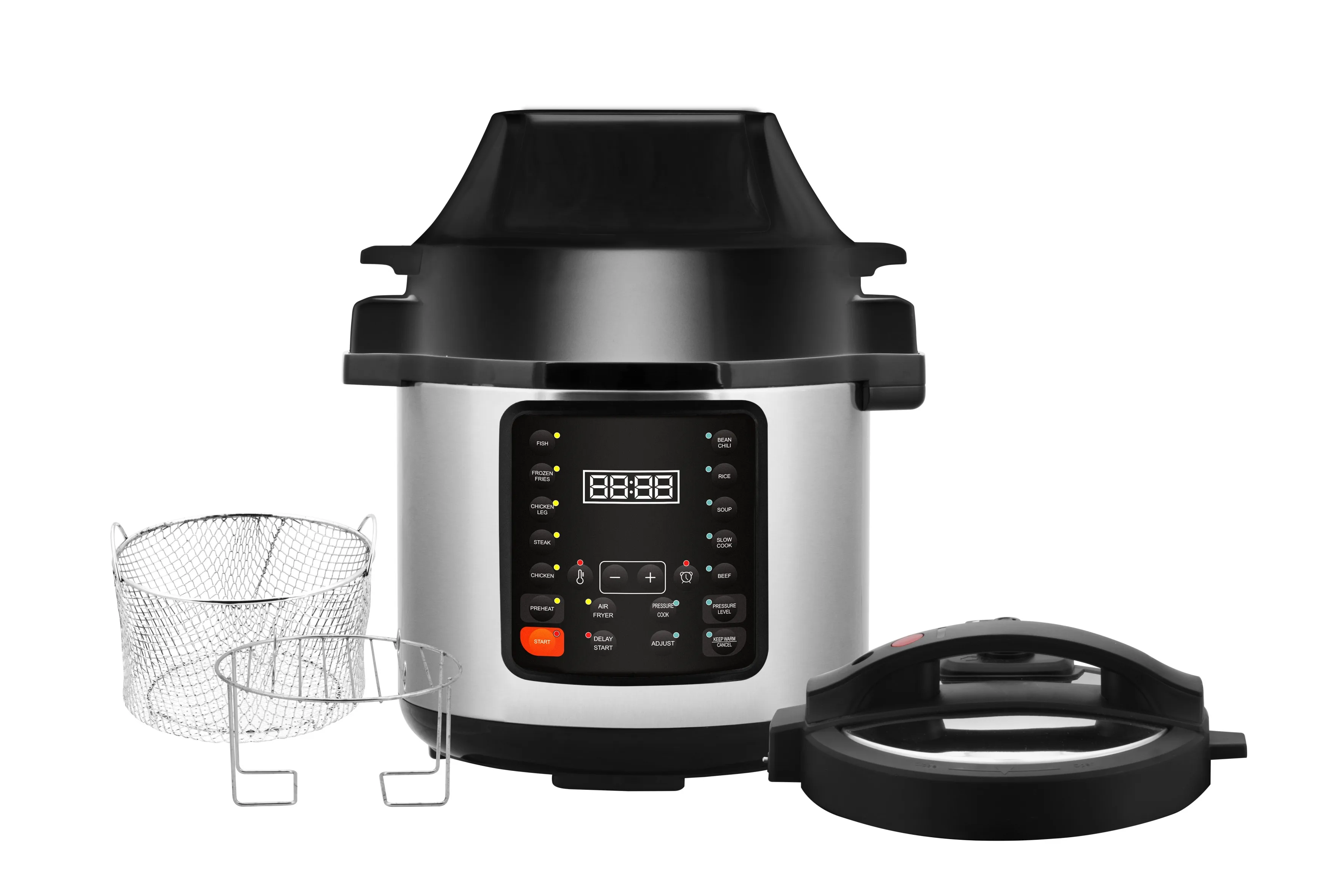 
Pressure GTAP06C1 Intelligent Slow Cooker LED Touch household Electric Air Fryer Pressure Cooker 2 in 1 