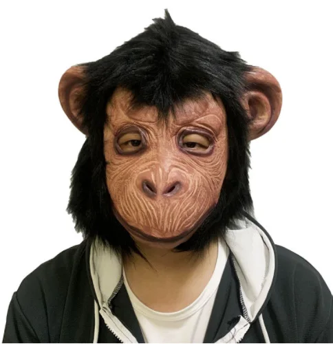 Superwin 2022 King Kong Mask Animal Monkey Mask Latex Animal Head Decorations Halloween Costume Novelty Halloween Mask