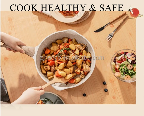 Multifunctional Sauce Pan Small Soup Pot Cast Alu Saucepan with lid 18cm 20cm