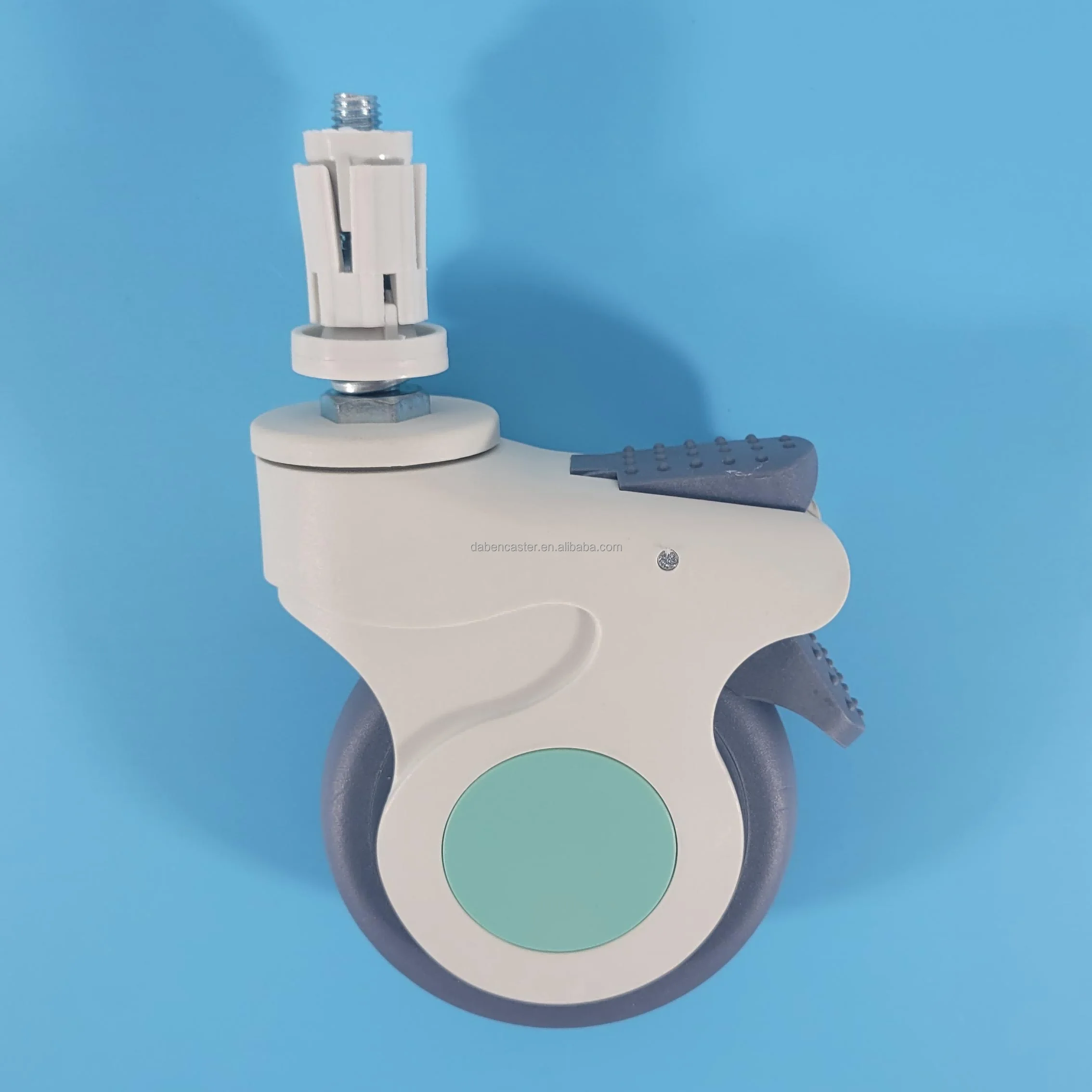 4 inch 100mm TPR wheels Medical Caster expansion sleeve fitting Hospital wheels