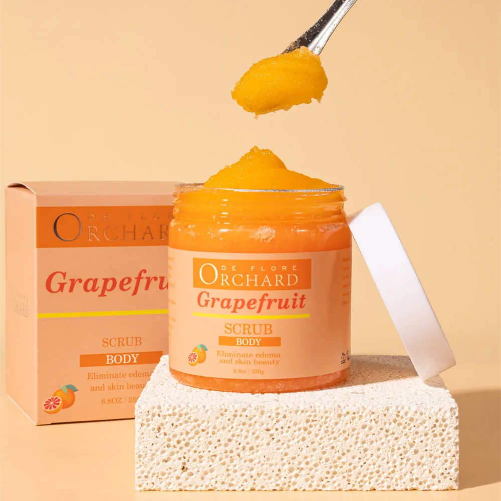 Оптовая продажа частная торговая марка уход за кожей органический Отшелушивающий антивозрастной увлажняющий Гладкий сахар для кожи скраб тела с грейпфрутом 8