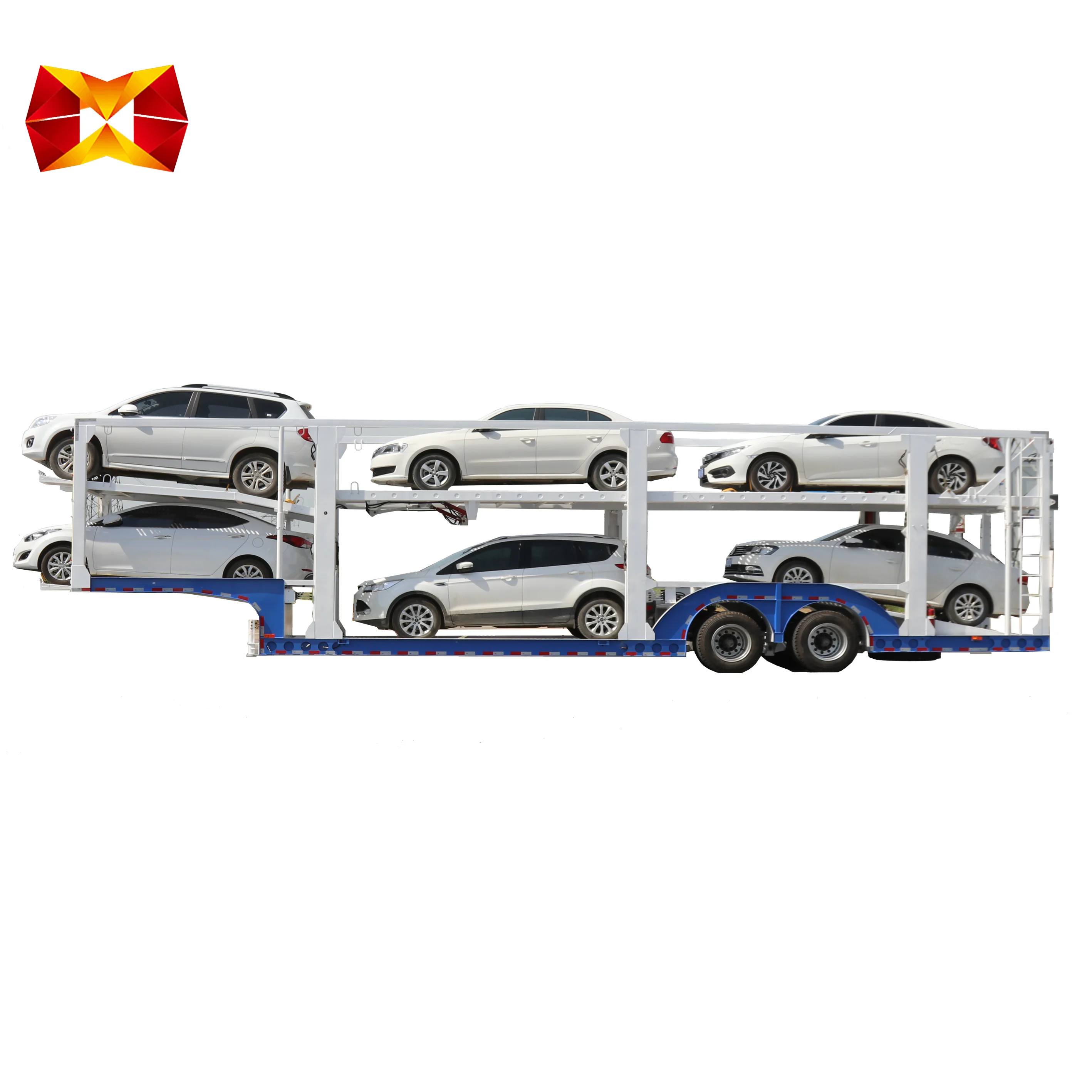 
Maowo top selling 2 axle car transport carrier semi trailers for sale 