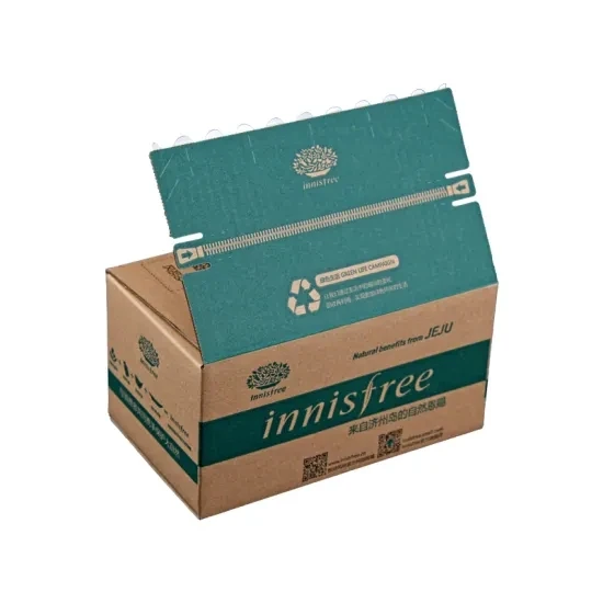 Custom Printing High Quality Zipper Easy Tear Corrugated Cardboard Transport Express Carton Mailer Shipping Packaging Paper Box